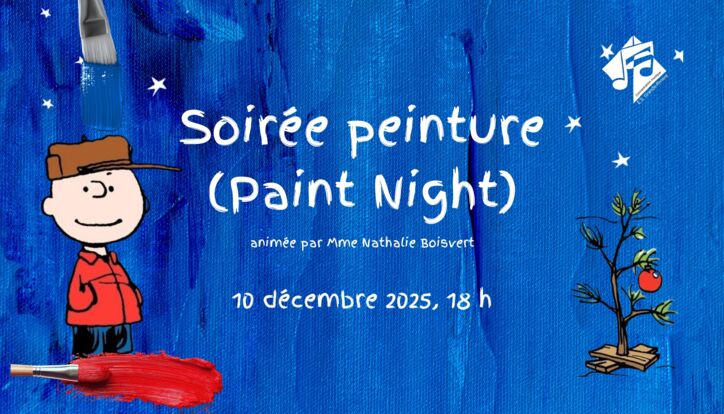 🎨Soirée peinture (Paint Night) sur le thème de Charlie Brown 🎨
