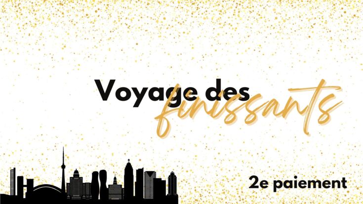 Voyage à Toronto - 2e paiement