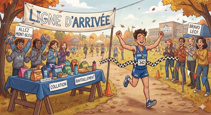 Dîner cross-country pour les élèves de secondaire 1 et 2 seulement.