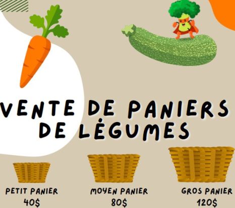 Campagne de financement- Légumes d'automne et de serre