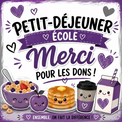 Don pour le petit-déjeuner
